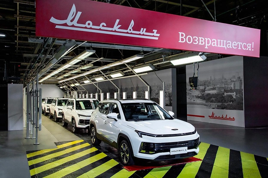 «Москвич» оказался в топ-10 российских автомобильных брендов 